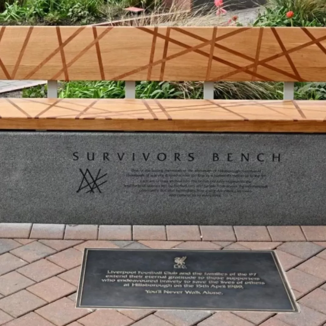 Hillsborough survivors bench