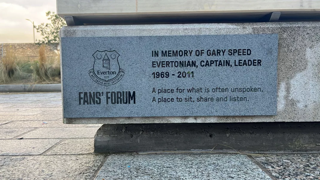Gary Speed memorial plaque