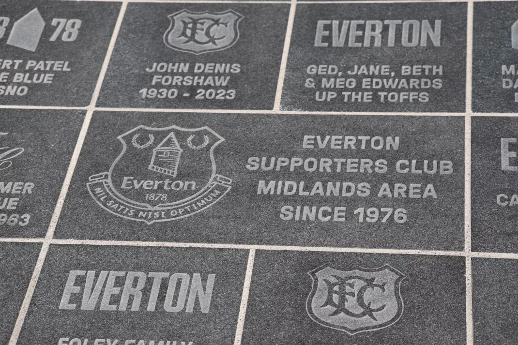 Everton Way engraved detail