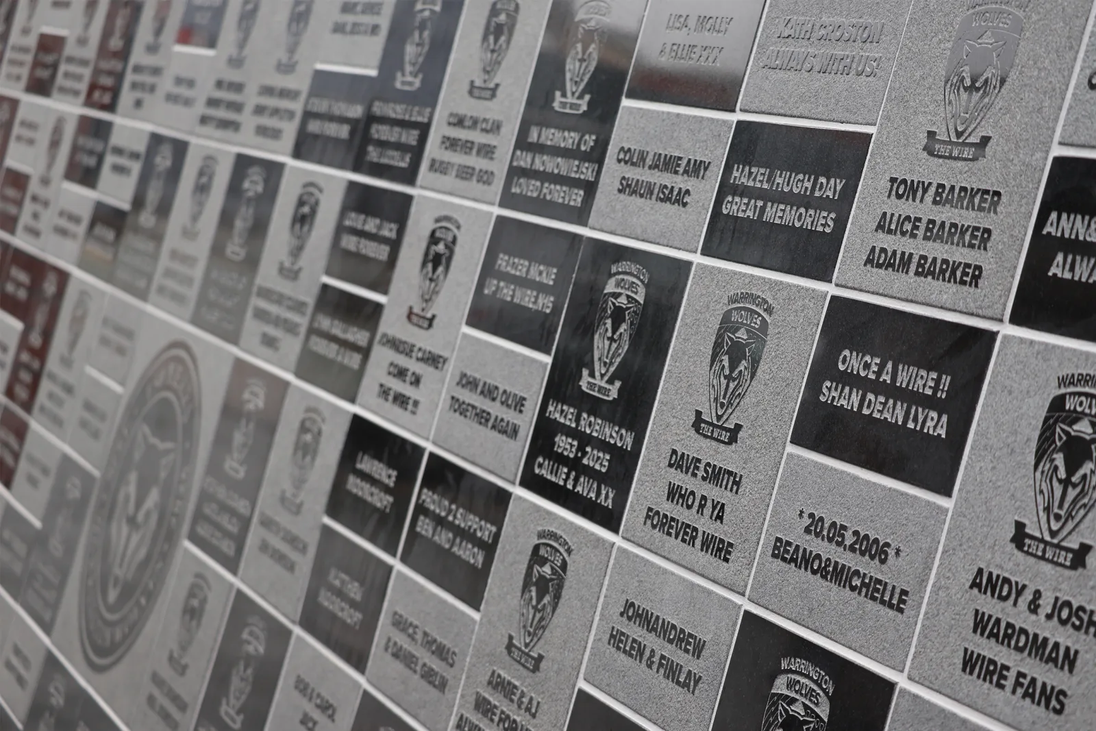 Warrington Wolves 150 Anniversary Wall